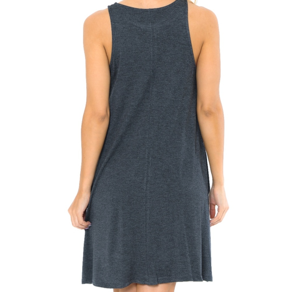 SLEEVELESS DRESS WITH POCKETS - Picture 5 of 5